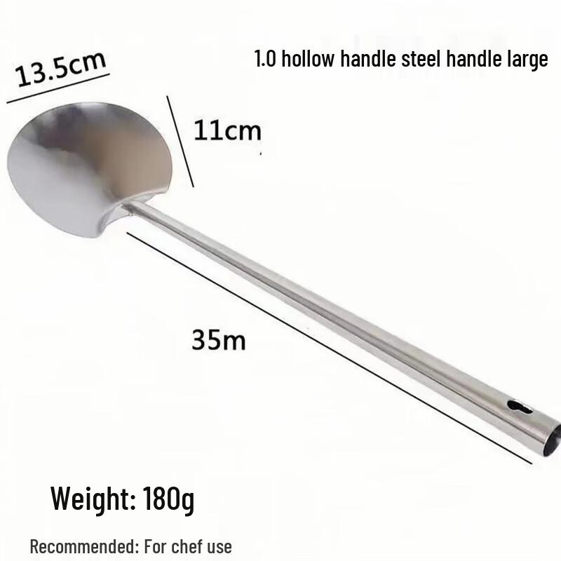 Beiyou Stainless Steel Wok Spatula (2-Pack) CN plug (adapter included)