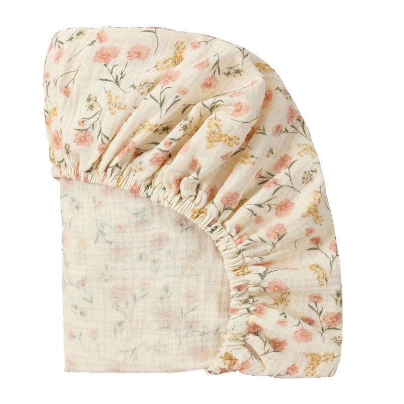 Breathable Baby Bassinet Sheets Removable Cradles Fitted Sheet Changing Mat Cover Protectors for Newborn Infant Cribs