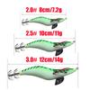 Luminous Wooden Shrimp Big Eye Squid Shrimp Fake Bait2.0 2.5  3.0#Squid Cuttlefish Sea Fishing Umbrella Hook