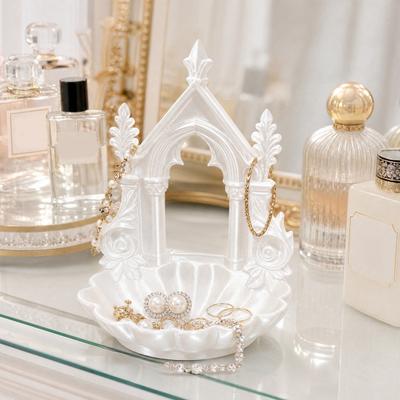 Jewelry Storage Tray, with Gothic Arch Pearlescent Design, Gothic Themed Jewelry Organizer, for Rings Earrings Necklaces