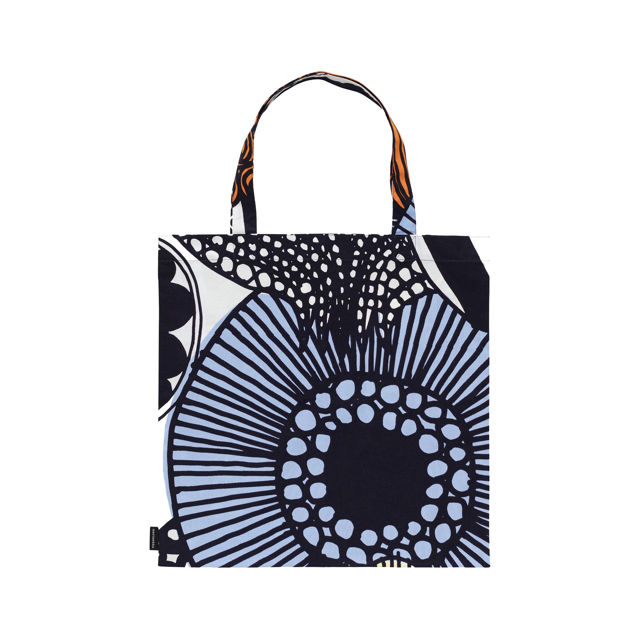 Сумка-тоут Marimekko Siirtolapuutarha, 44 x 43 см, Женская, 52152259474340, Белый x Светло-желтый