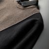 Herren-Pullover, Herbst und Winter, neuer lockerer, lässiger Trend, Farbblockierung, Rundhals-Oberteile, vielseitige, faule Strickwaren für Herren