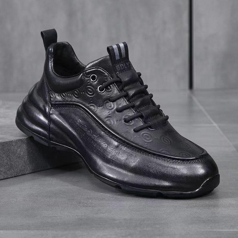 Fashion Golden Sapling Men's Shoes Leisure Elevated Shoes Autumn Spring Synthetic Male Casual Sneakers Tide Retro Thick Soled Sneaker