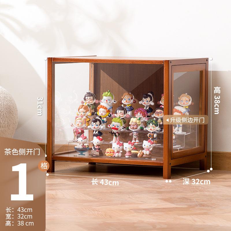 Figure cabinet Glass display cabinet Steel dustproof transparent model Storage cabinet Pain cabinet Toy locker Display bookcase