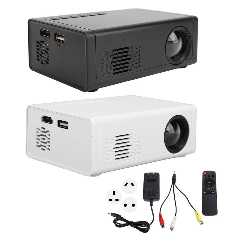 Portable Projector 1080P HD USB Movie Video Projector with HD Multimedia Interface Remote Control fo