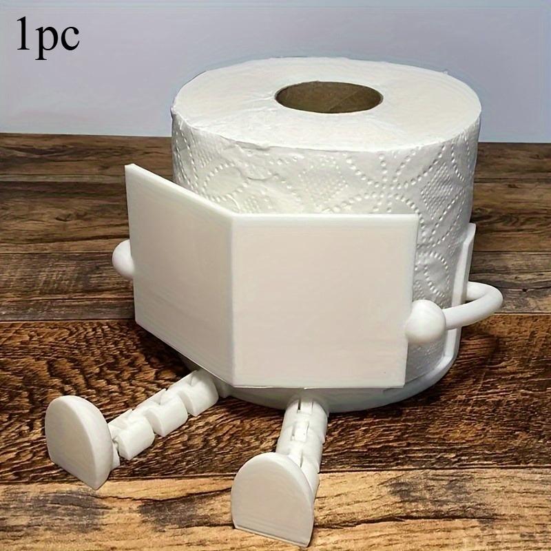 1pc [Fun Toilet Paper Holder] Adjustable Fun Toilet Paper Holder | Practical Artistic Design for Office Home Bathroom Restroom
