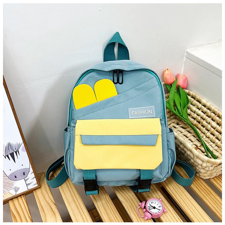 2025 Spring Festival new cute junior high school students versatile contrasting backpack simple small fresh casual large capacity backpack