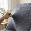 Tykke jacquard stoltrekk Buet strekkstol Setetrekk for bryllup Spisestue Kontorstoltrekk Bankett Housse 1 stk