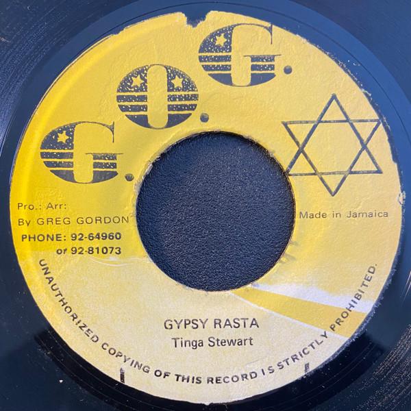 

7inch Record TINGA STEWART Gypsy Rasta NONE G.O.G. Jamaica Reggae Ska Dub Used