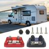 Stud Busbar Insulator 2-Piece Distribution Block Mount Insulators Battery Connection Solution for Marine Car Automotive RV