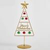 Iron Small Tabletop Christmas Tree Simulates Glowing Bell Decorations Trees