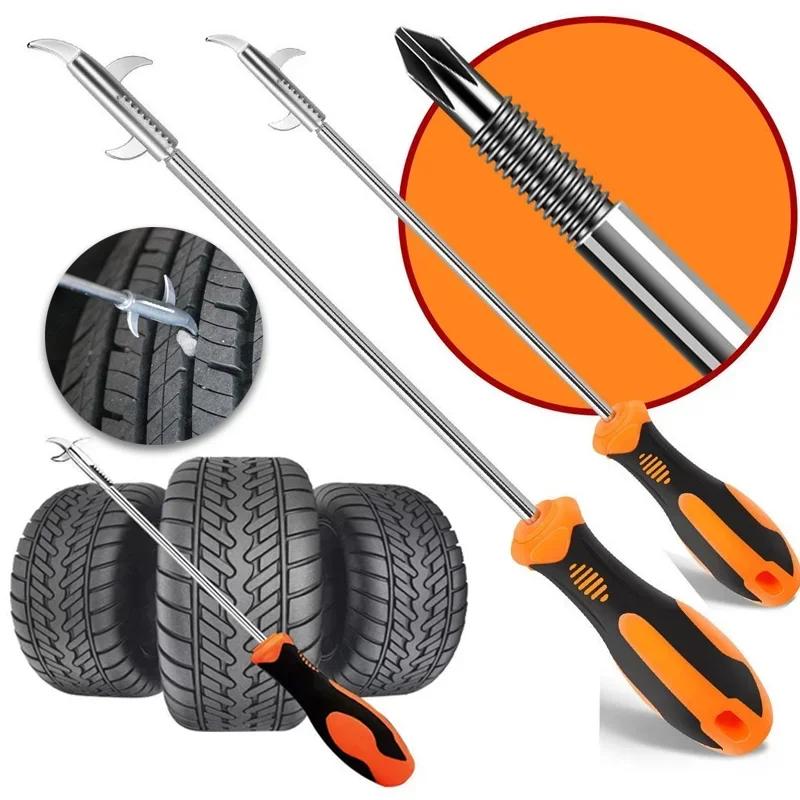 Car tire cleaning hook, hook and buckle, stone digging vehicle with multifunctional stone ditch for removing stones tool