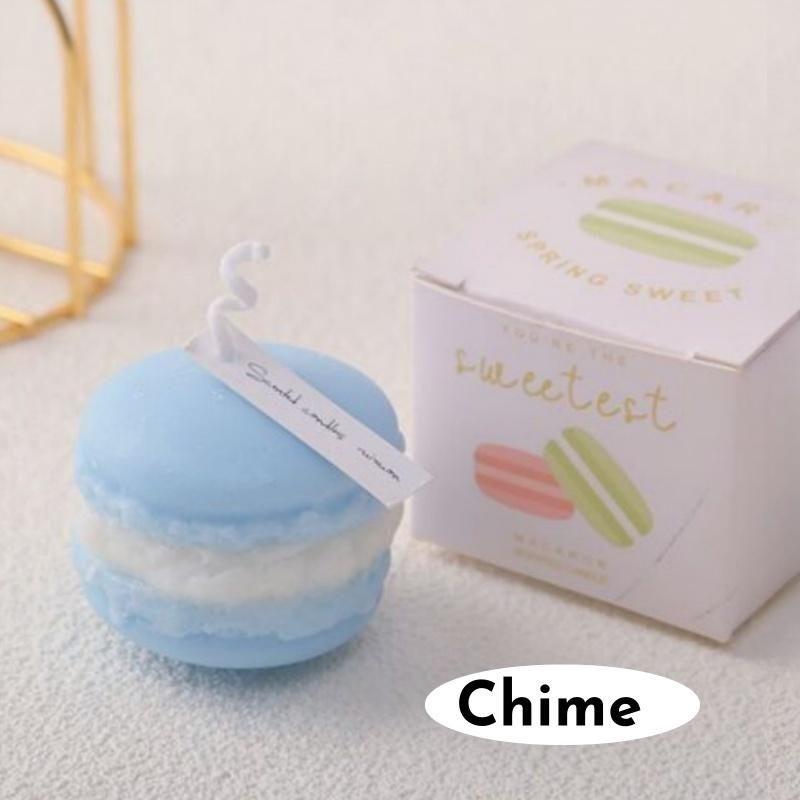 1/5pcs Realistic Macaron-shaped Candles Scented Soy Wax for Home Decor Wedding Party New Year Festive Atmosphere Aromatic Gifts