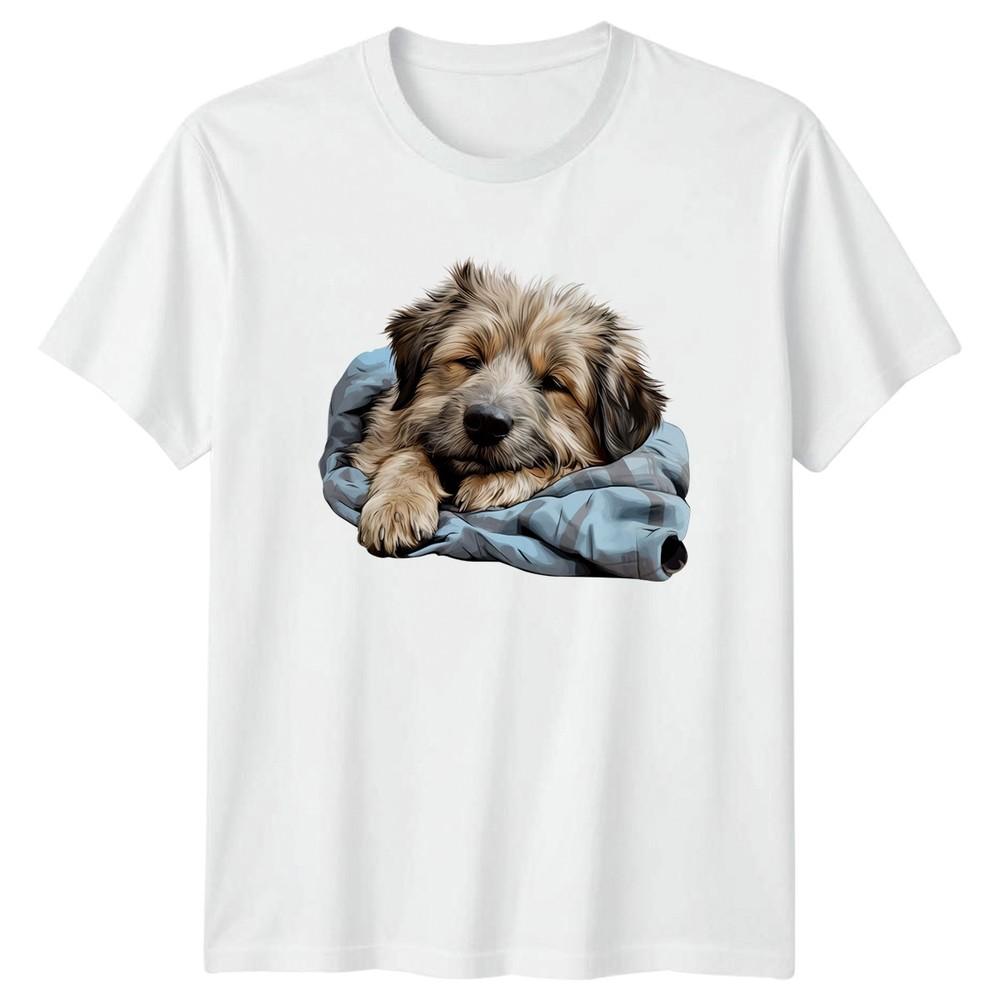 Cozy Puppy Dog Animals Unisexs TShirt Unisexs Graphic Tee Unisex Top S