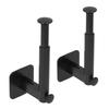 2pcs Hat Rack Retractable 15‑20 Hats   L Shaped Hooks Adhesive No Punching Baseball   Storage Rack for Home Kitchen Bedroom