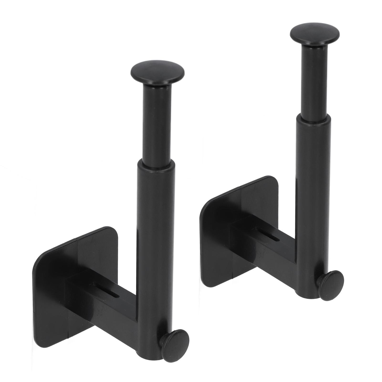 

2 шт. выдвижная стойка для шляп на 15–20 головных уборов, органайзер в форме буквы L, крючки на липучке, бейсболка без проколов чёрный