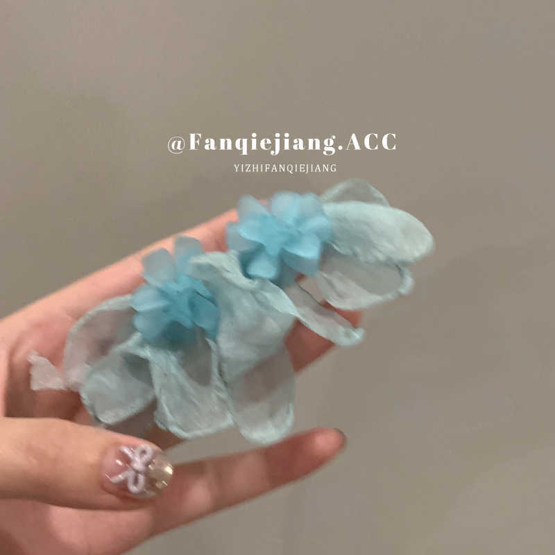 

Серьги с бахромой в виде цветов, универсальные серьги-пусеты с нишевым сладким темпераментом для женщин