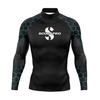Pánské tričko s dlouhým rukávem UPF 50 Rash Guard Potápění Surfing Plavání Ochrana proti UV záření Vodní sporty Sluneční top