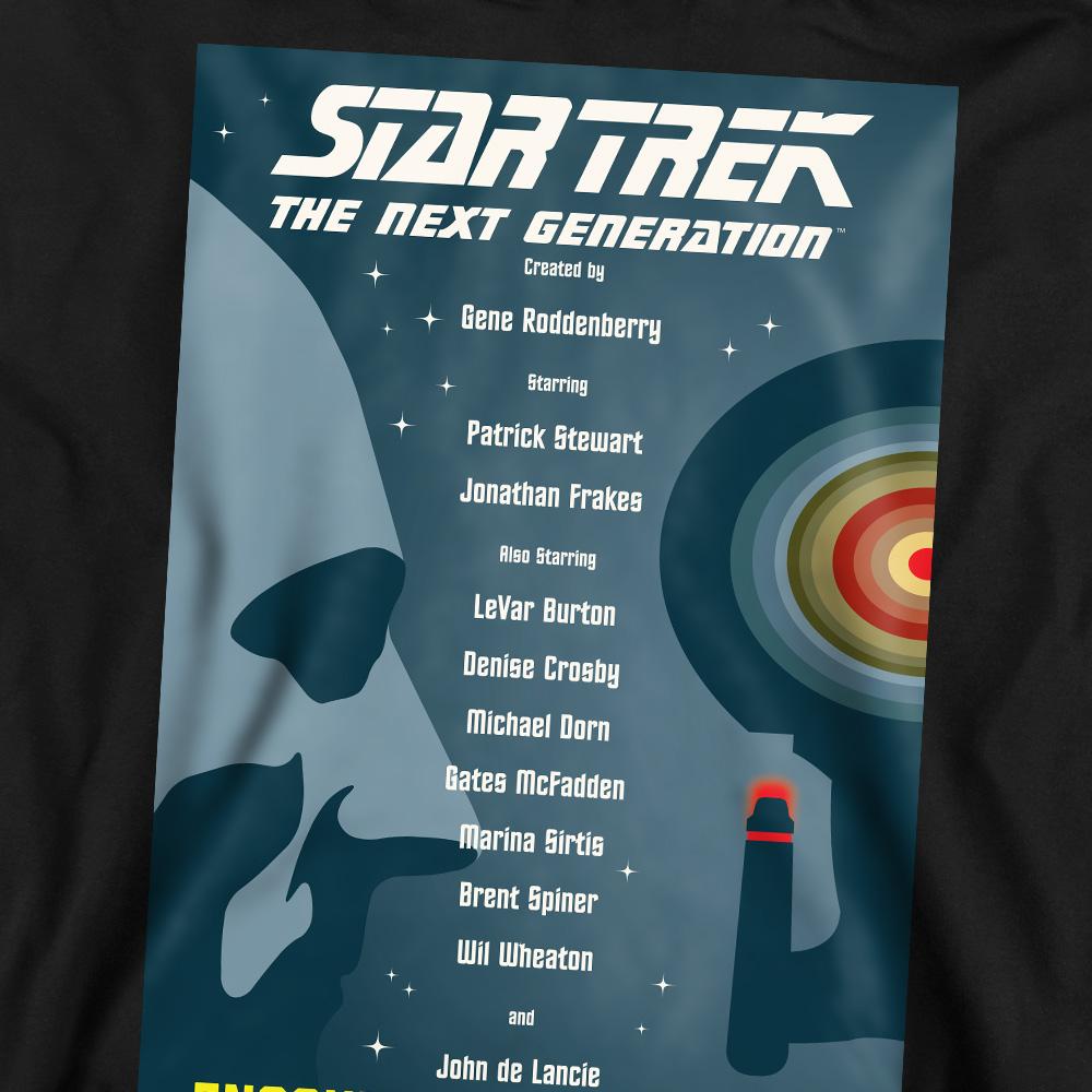 STAR TREK Unisex Adult The Next Generation Season 1 Episode 1 Sweatshirt