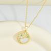 Antlers Necklace Women'S High Sense Trend Versatile Temperament Geometric Pendant Same Jewelry
