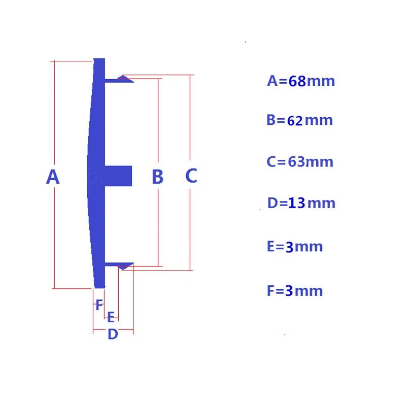4 Stück/Set 68mm Auto Fahrzeug Radnabenabdeckung Kappe Abdeckung ABS MUKF6 Schwarz Silber Universal Hohe Qualität Langlebig Außen Auto Zubehör