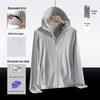 2025 Unisex Summer Ice Silk UV Protection Jacket with Detachable Brim - Quick-Drying, Breathable for Fishing