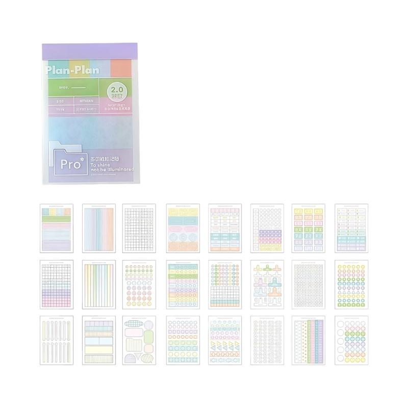 Assorted Color Note Sticker Colorful Adhesive Index Tabs For Textbooks Planner Documents And Bulletin Board Reminder