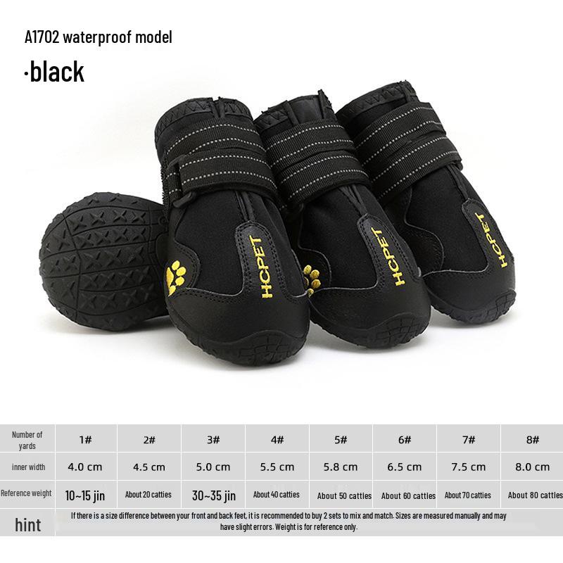 

Waterproof Non-Slip Wear-Resistant Dog Rain Shoes Size 6