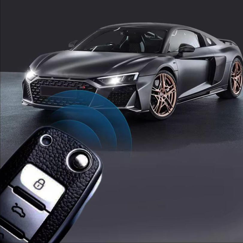 bngdr8 Leather TPU Car Key Case Car Key Full Cover Protection Bag for VW Volkswagen Polo Tiguan Passat Golf Jetta Lavida Skoda Octavia