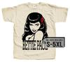 Bettie Page V17 Poster Herren T-Shirt alle Größen S-5XL