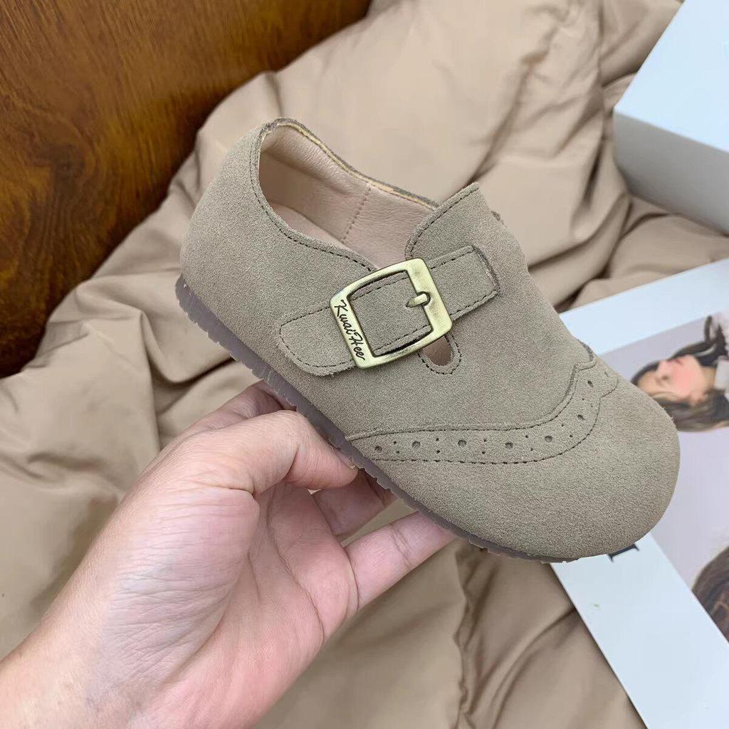 Girls' Korean Style Matte Leather Non-Slip Autumn Casual Loafers