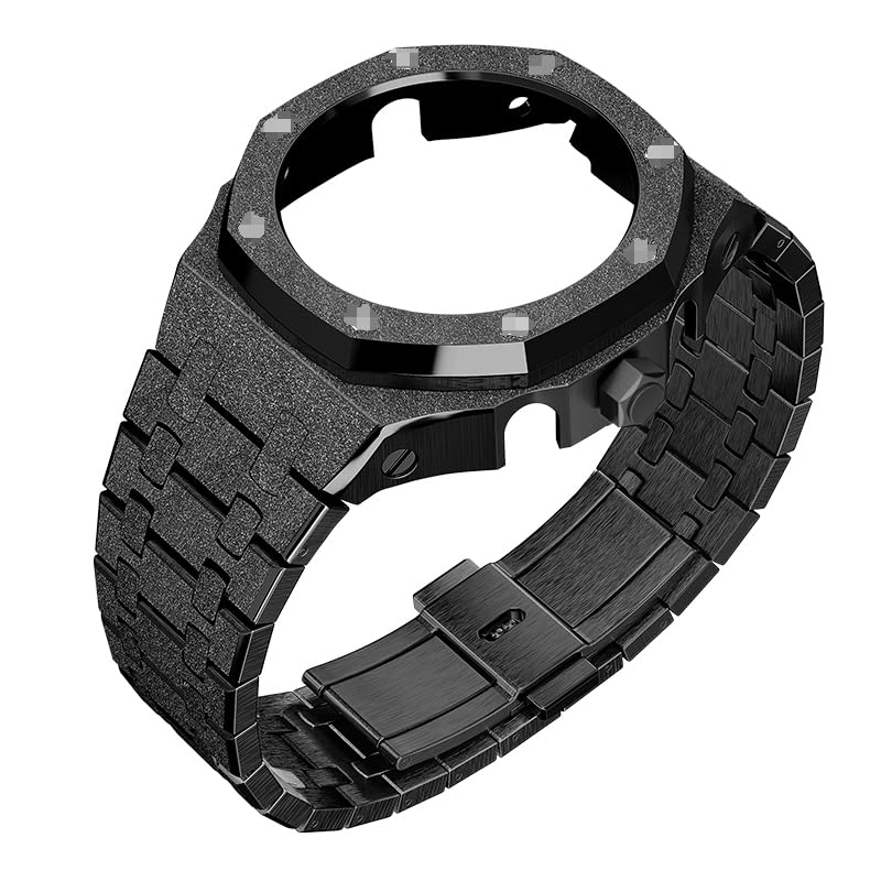 

[Casiroyal] ga2100 индивидуальные детали 3-го / 4-го поколения металлические сменные часы, металлический браслет крышка безеля GA-2100 для 2110 (корпус имеет 8 винтов)