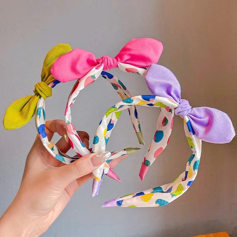New Children Lovely Strawberry Ornament Headband Headwears Baby Girls Cute Colors Hair Hoop Headbands Kids Hair Accessories