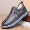 Home Winter New Men's Cotton Shoes Fleece Thickened One Pedal Men's Shoes Non-slip and Wear-resistant Snow Boots