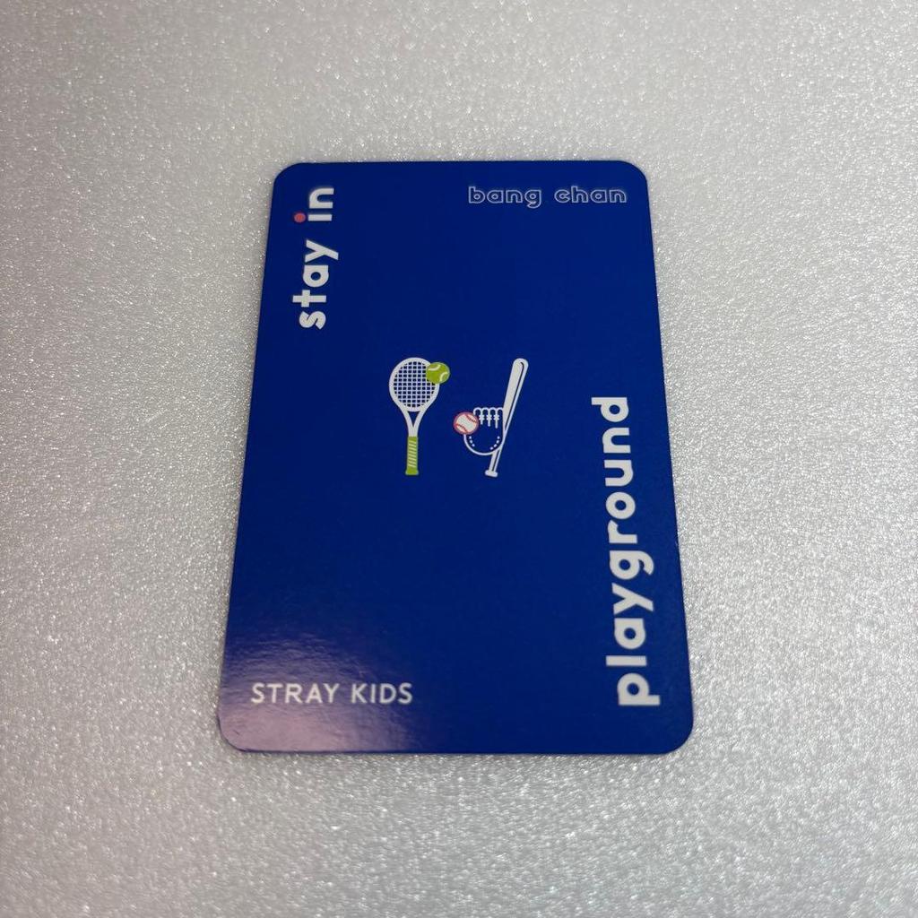 [USED] Stray Kids Ktown4u Bang Chan Trading Card Playground