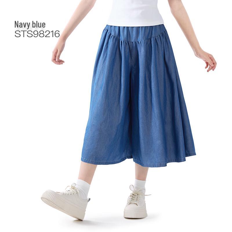 Disney Girls  Tencel Denim Wide-Leg Capri Culottes 140