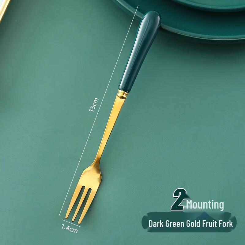 Cute Wooden Fruit Fork Set