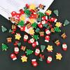 20pcs Santa Claus Phone Case Patch Mini Resin Accessories  New Year Gifts