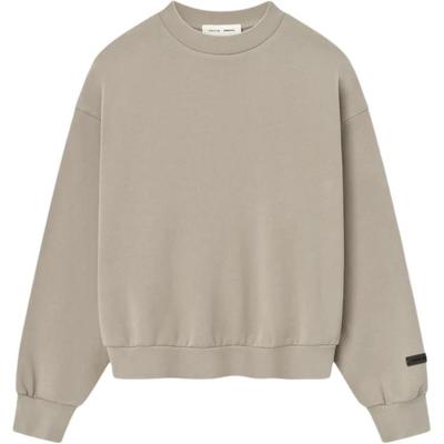 Fear of God Essentials Classic Fit Fleece Crewneck Crewneck Timber Men Tops Tan 192SP252041F