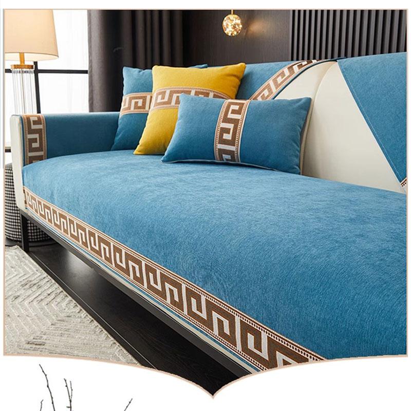 New Chinese Style Anti Slip Sofa Mat Chenier Four Seasons Universal Sofa Cover Sofa Cushion Cover Dust Cover Towel Couch Decor
