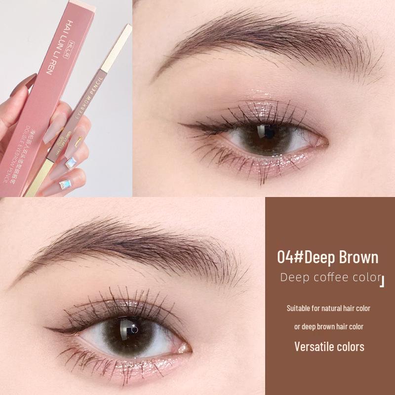 

Двусторонний карандаш для бровей Helen Liren: Водостойкий, Не размазывается, Устойчивый к поту, Стойкий цвет.