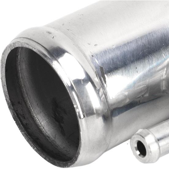 in Line Radiator Hose Filler Neck , Radiator Coolant Filler, Radiator with T Branch Water Pipe Kit, 38mm 1‑1/2in OD with Temp Display T6061