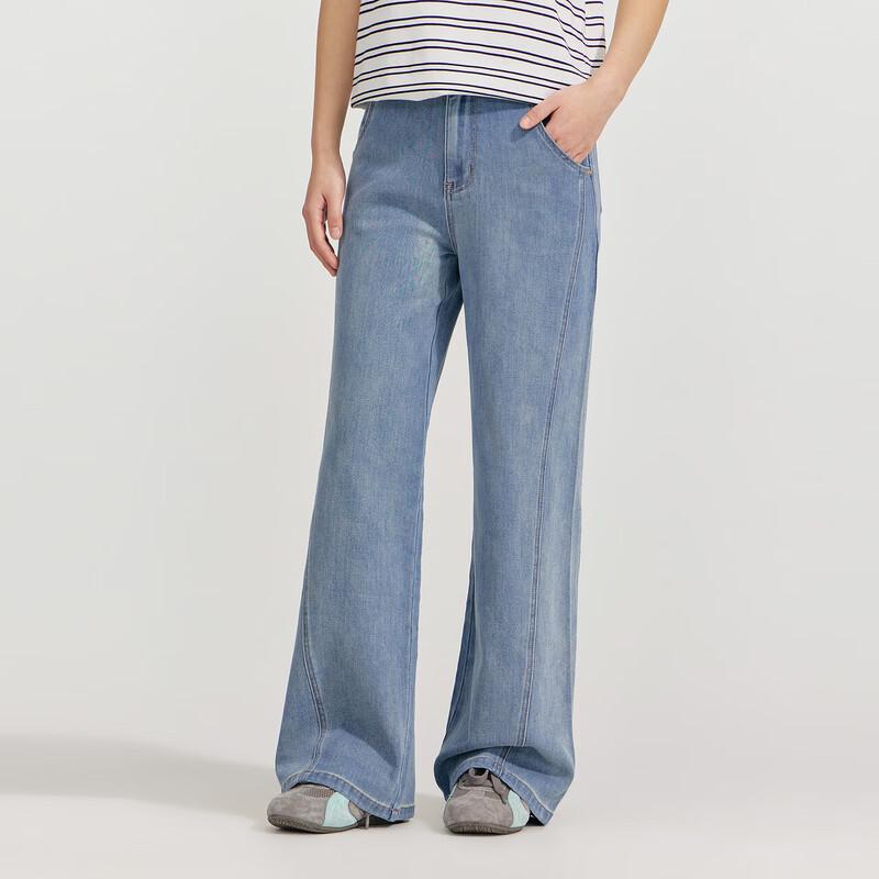 Deesha Girls' & Teens' Washed Denim Wide-Leg Pants