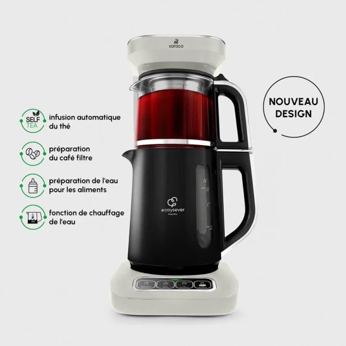 Teekanne/Wasserkocher - Karaca - Çaysever Robotea Pro - 2,3 Liter - 2500 Watt - Weiß