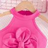 Infants Clothes Fashion Vest Flowers Top + Shorts Two-Piece Set For Baby Girls Halter Neck Shirt Sets
