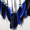 Boho Style Evil Eye Dream Catcher Handmade Blue Wall Hanging Woven Dream Catcher for Home Office Bedroom Living Room