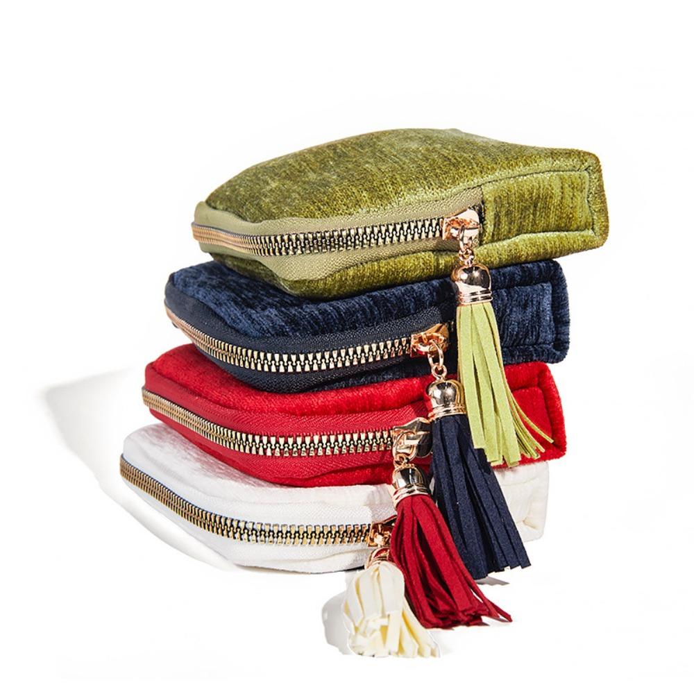 Exquisite Tassel Zipper Jewelry Bag Ring Pendant Jewelry Organizer Jewelry Storage Bag  Daily