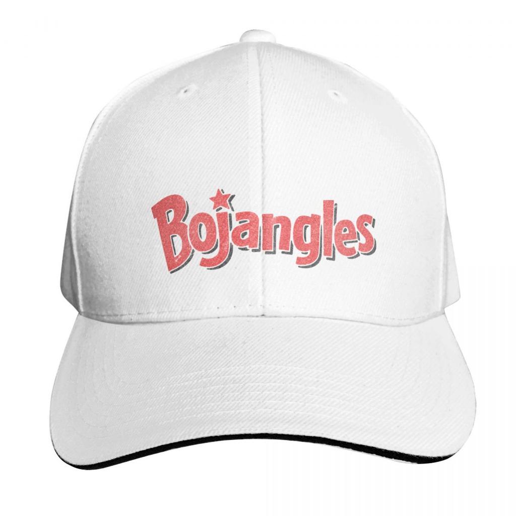 Bojangles Vintage Faded Texture Logo Baseball Cap Quick Dry PerforUnisexce Cotton Twill Breathable Contrast Two Tone Brim