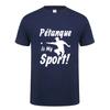 Petanque Boule T Shirt Unisex Polyester Breathable Top for Sports Casual Wear Easy To Maintain Clothes Eur Size