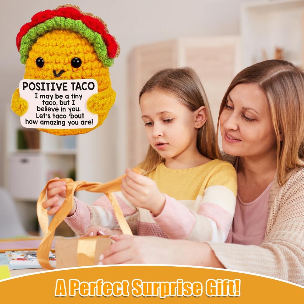 Children Gifts Taco Hook Weaving Doll Pure Handmade Cute Emotional Soothing Doll Energy Gift Va T4J7